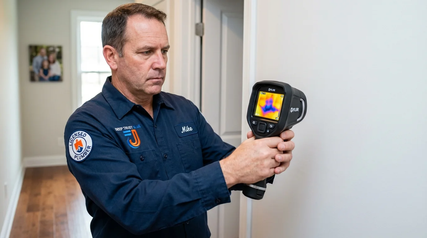 Thermal imaging leak detection by Johns Plumbing LLC in Hamilton City